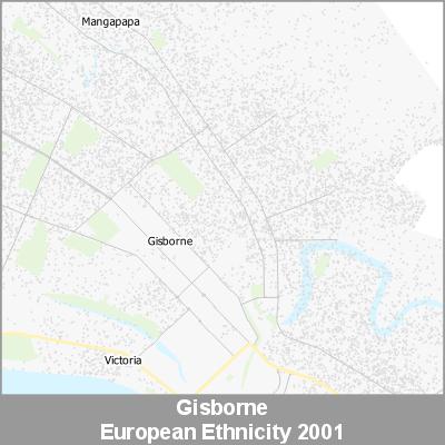 Ethnicity Gisborne European ProductImage 2001
