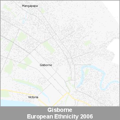 Ethnicity Gisborne European ProductImage 2006