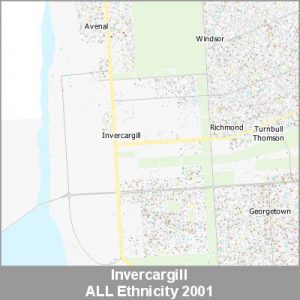 Ethnicity Invercargill ALL ProductImage 2001