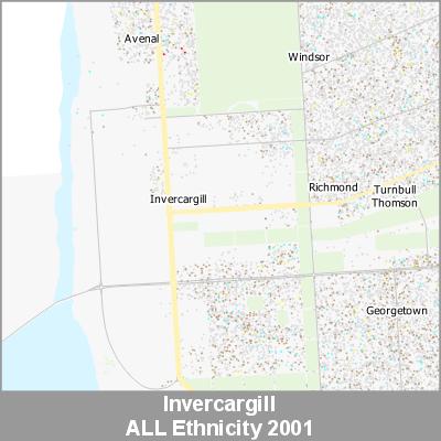 Ethnicity Invercargill ALL ProductImage 2001