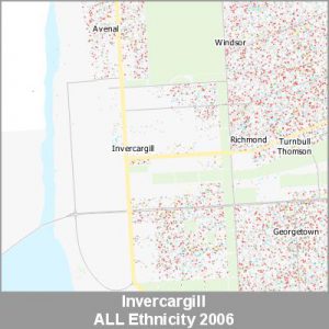 Ethnicity Invercargill ALL ProductImage 2006