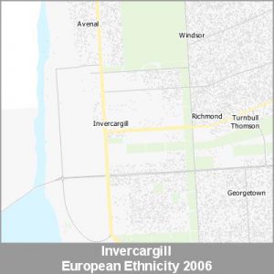 Ethnicity Invercargill European ProductImage 2006