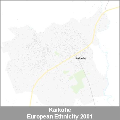 Ethnicity Kaikohe European ProductImage 2001