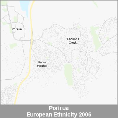Ethnicity Porirua European ProductImage 2006