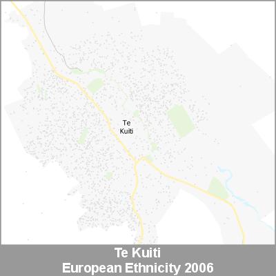 Ethnicity Te Kuiti European ProductImage 2006