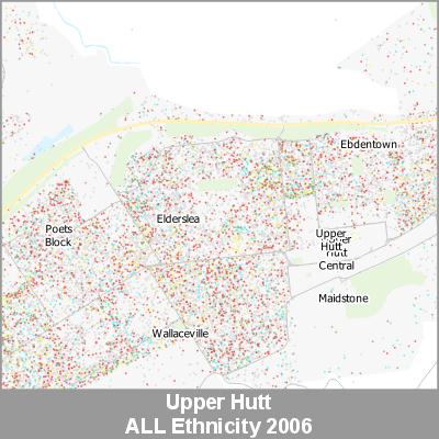 Ethnicity Upper Hutt ALL ProductImage 2006