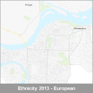Ethnicity Whakatane European ProductImage 2013