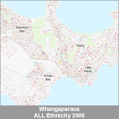 Ethnicity Whangaparaoa ALL ProductImage 2006