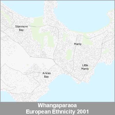 Ethnicity Whangaparaoa European ProductImage 2001