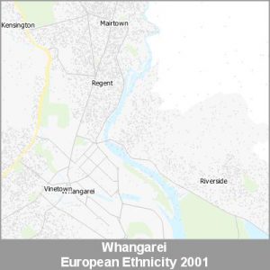 Ethnicity Whangarei European ProductImage 2001