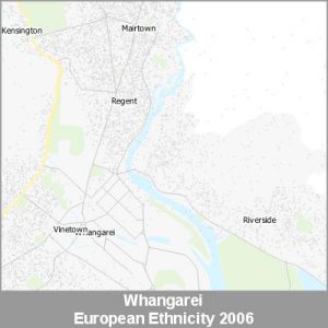 Ethnicity Whangarei European ProductImage 2006